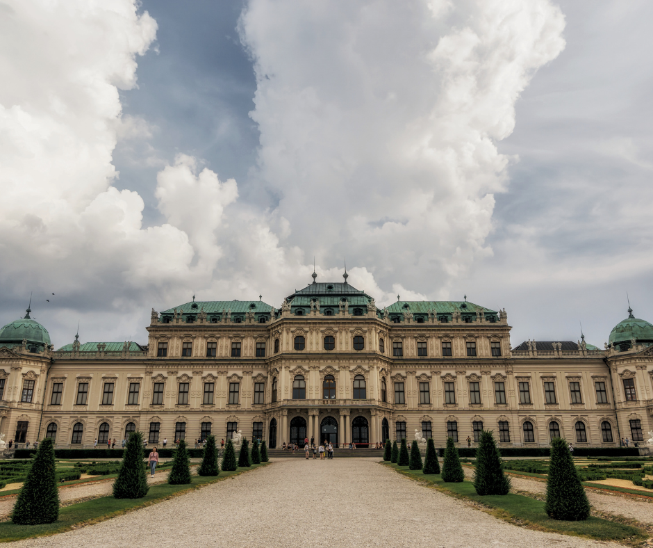Castle of Belvedere in Vienna, Austria, which could be cleaned using dry ice blasting