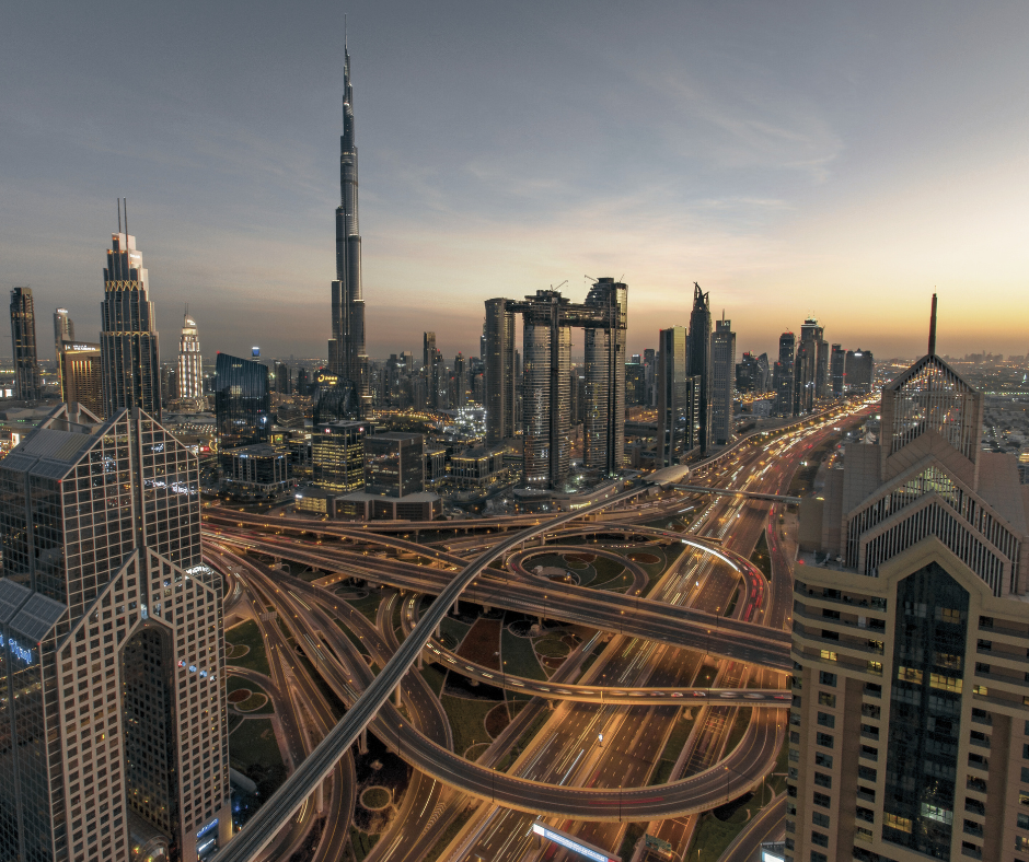 car-centric cities include Dubai