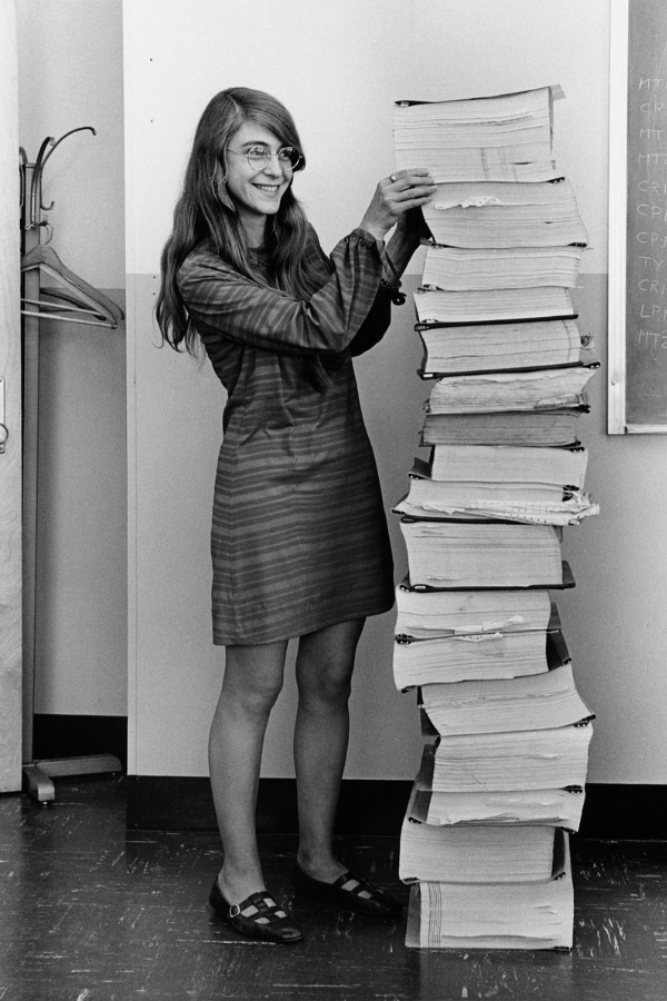 Margaret Hamilton coding for women at NASA