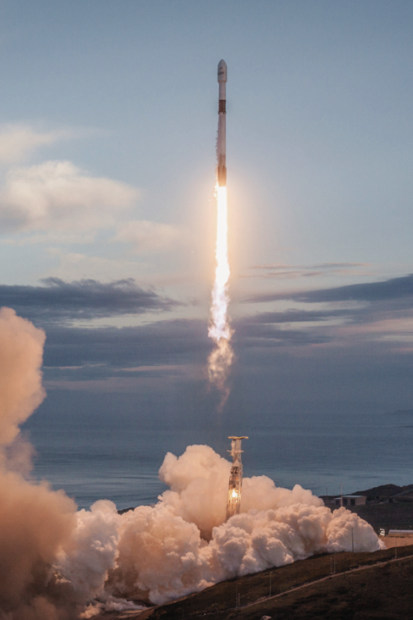 rocket launch overseen by spacex gwynne shotwell
