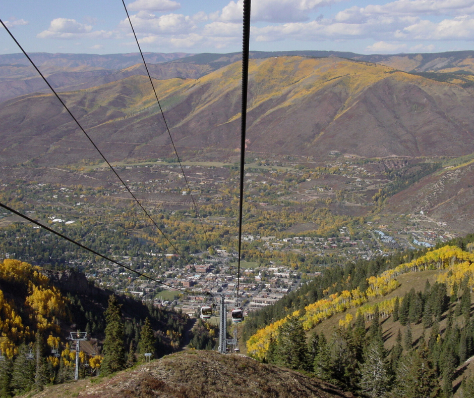 events in Aspen as viewed from the gondolas