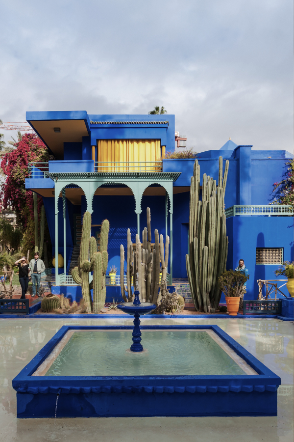 Jardin Majorelle in Marrakech, Morocco color museum