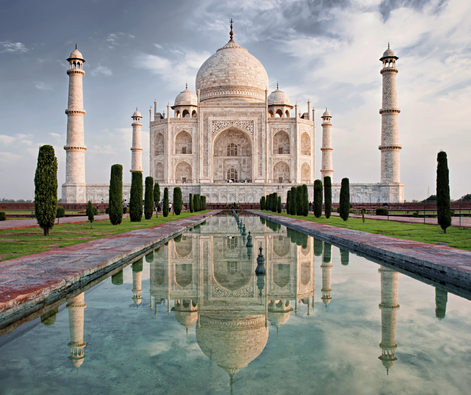 The Taj Mahal domed building