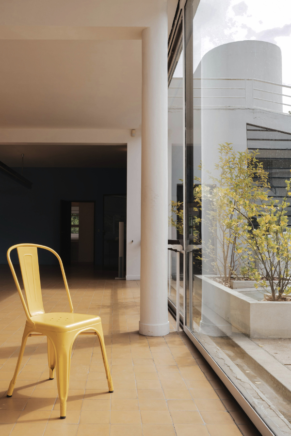 The atrium at Villa Savoye