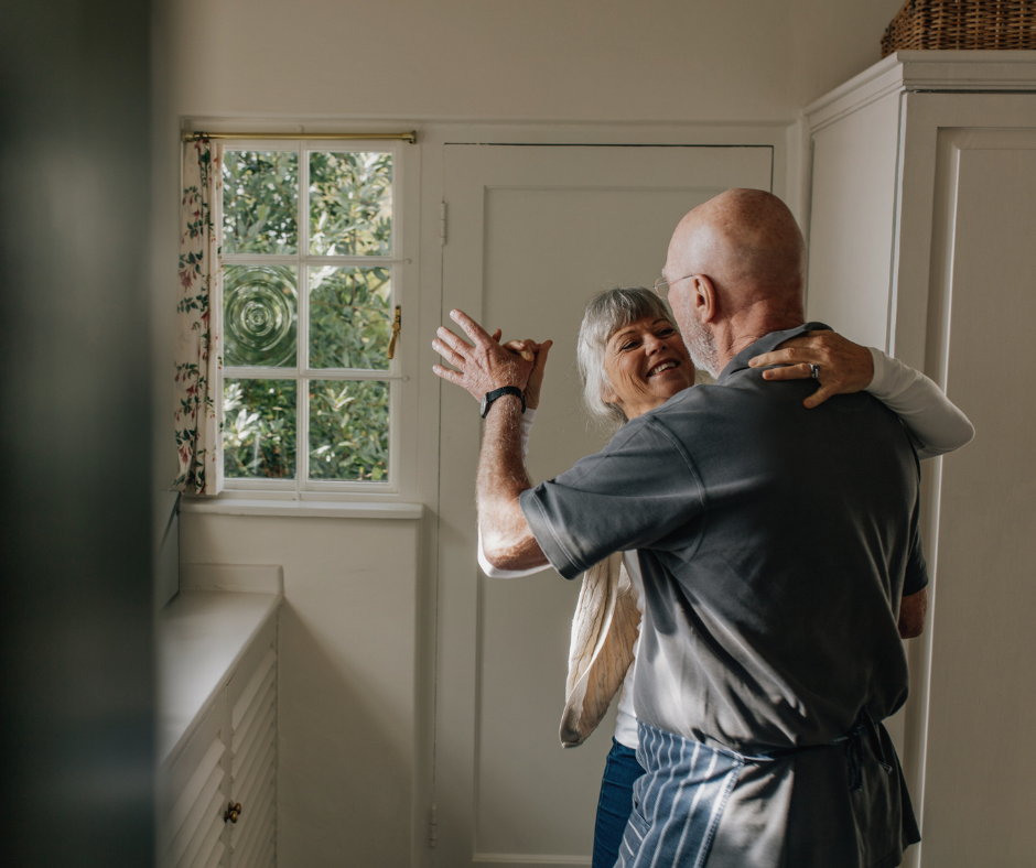 a couple dances at home