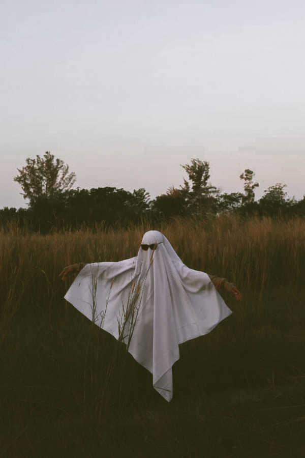 a ghost in a field for our article about ghosting at work