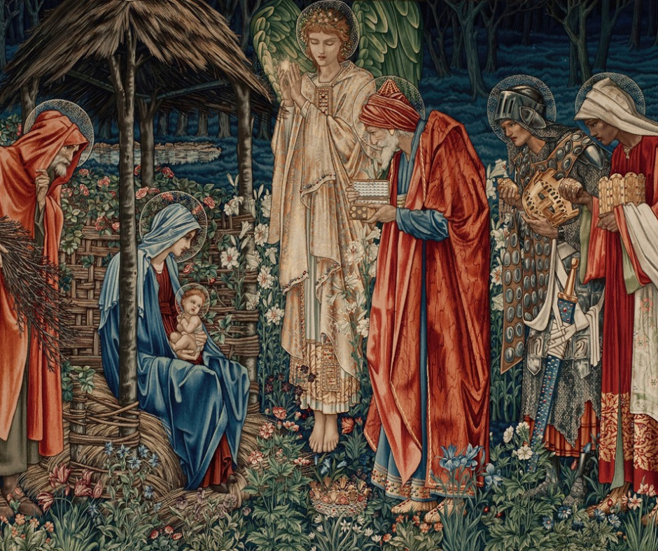 Christmas painting of the nativity