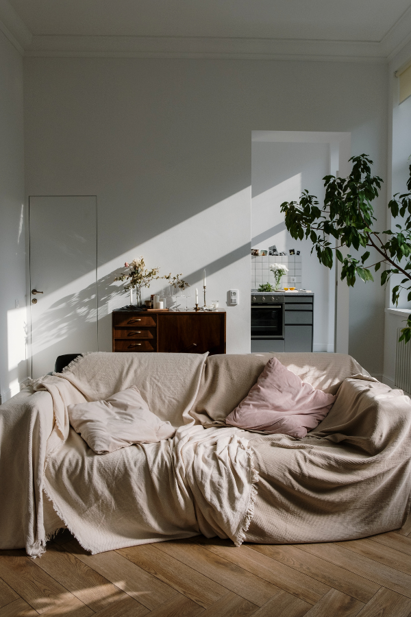 slouchy slipcover sofa