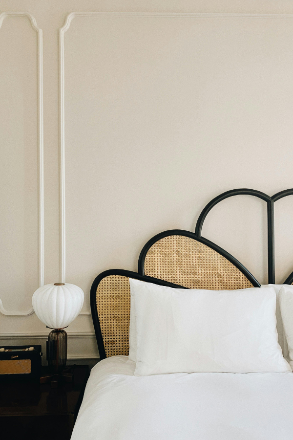 interior design vignette from Los Angeles hotel