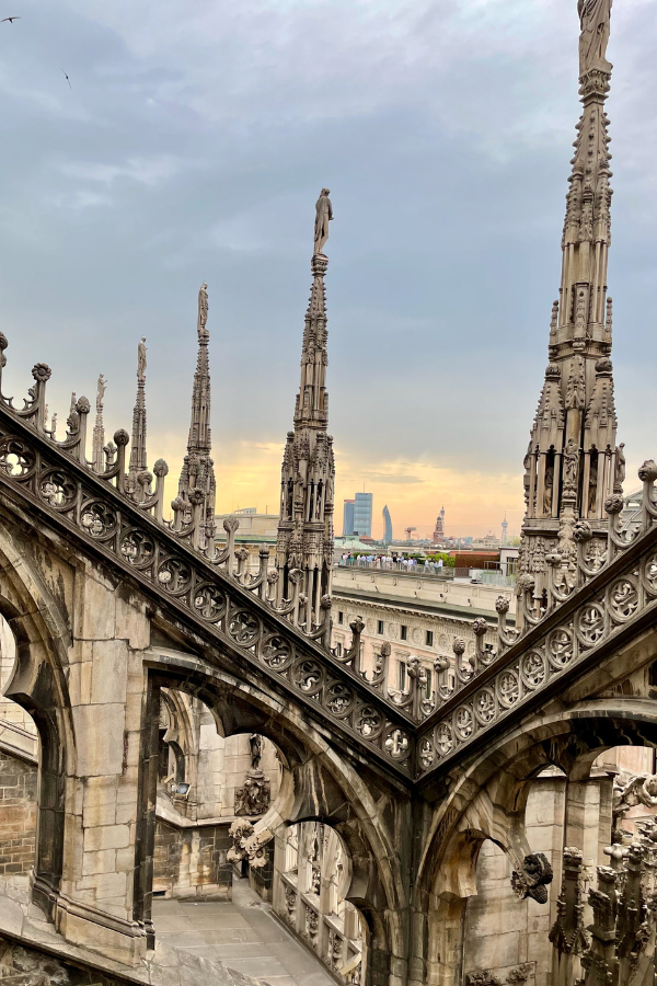 Milan cathedral and skyline