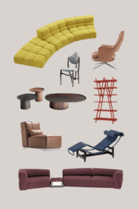 Italian furniture collage