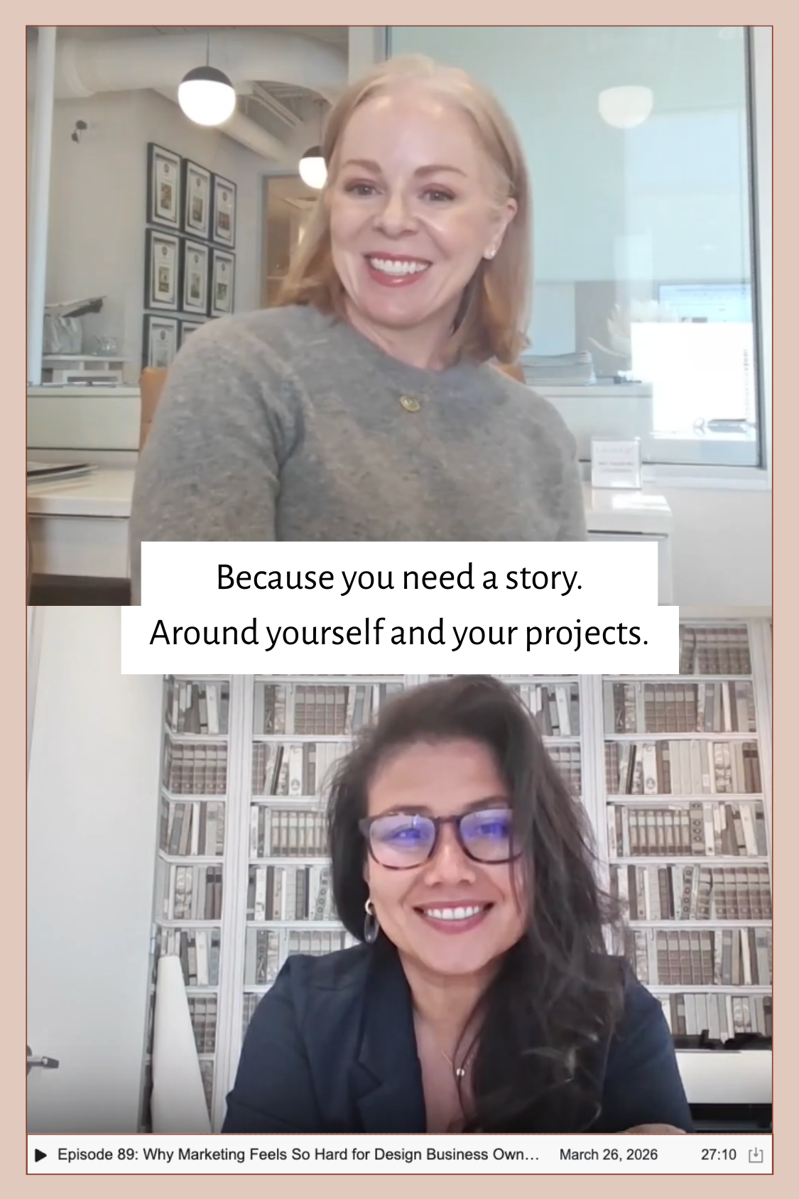 Melissa and Laura on the DesignDash Podcast