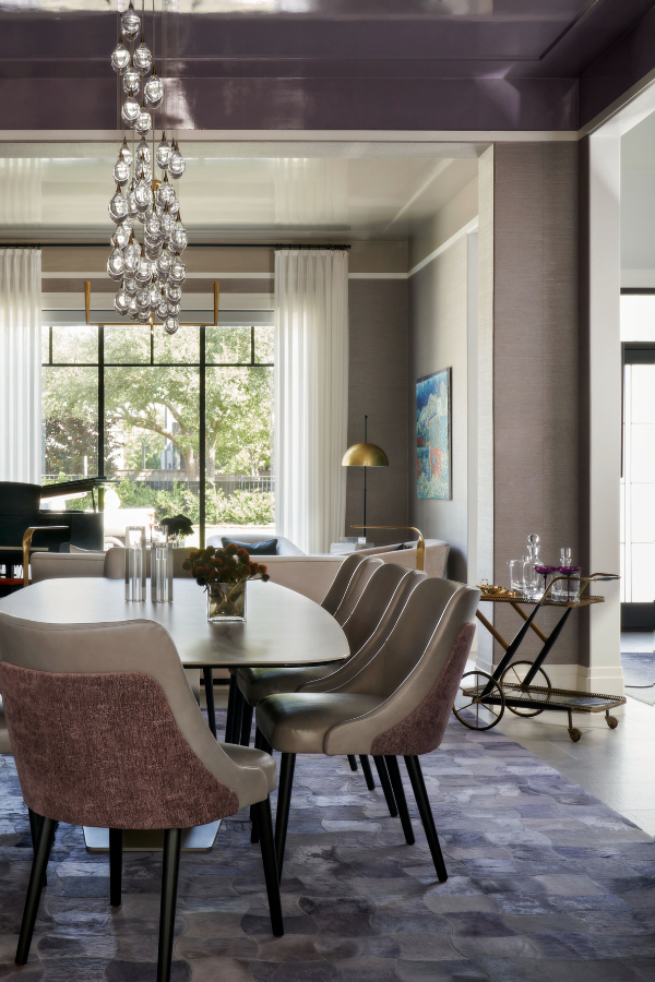 purple dining room