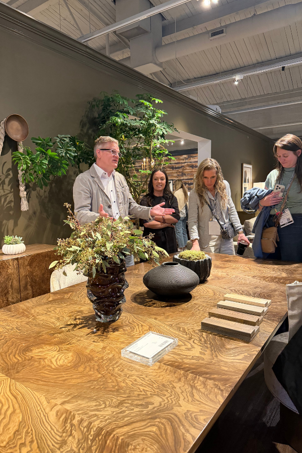 a tour stop at the Vanguard Showroom at High Point Market