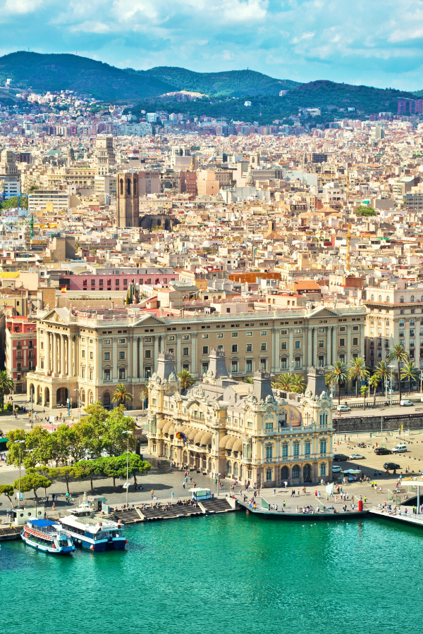 Barcelona in the summer