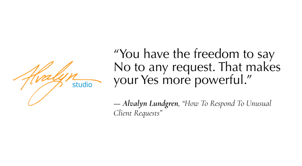 a quote with logo