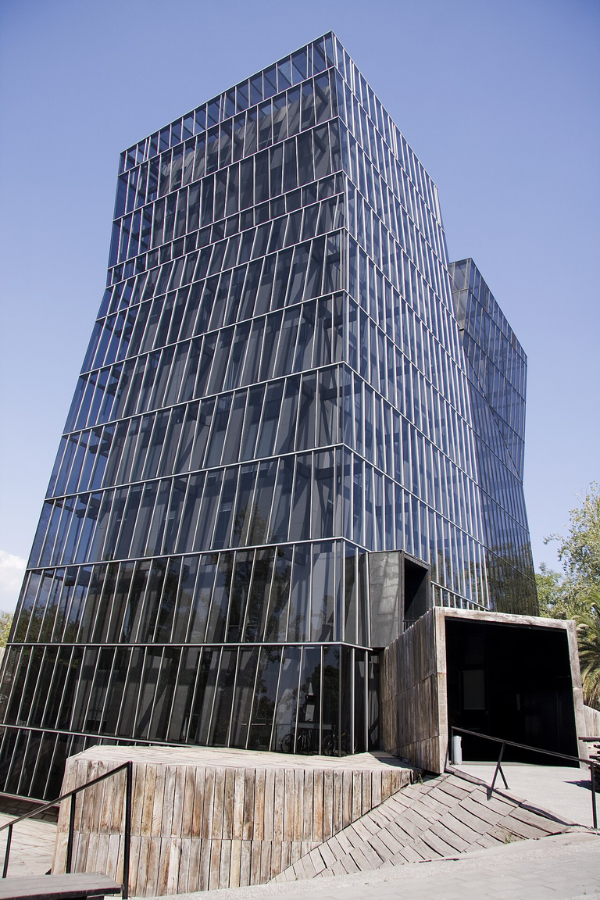 Aravena designed the Siamese Towers at the Catholic University of Chile, along with several university buildings across the US, including one in Austin, Texas. The Towers were constructed in 2005. Aravena won the Pritzker 11 years later. 
