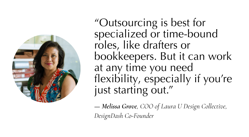 a written quote with a head bubble of Melissa Grove
